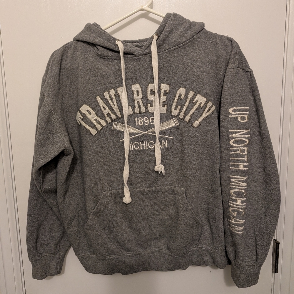 Gray Traverse City Hoodie